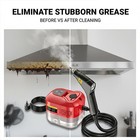 2500w Handheld Steam Cleaner 6-level Portable Multi-surface Steamer Red
