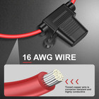 2 Pack 16 Awg Inline Fuse Holder 11 8 Inch 12v Atc ato Blade Fuse Holder With Wa