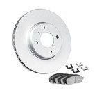 For Bmw 530i 2012 2013 Brake Set Front And Rear   Plain Style   Cast Iron Rotor