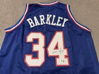 Charles Barkley Signed Philadelphia 76ers Custom Jersey Coa Auto