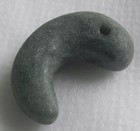 Japanese Ancient 2 7th Cent Jade Magatama Pendant Fetus Natural Japan Antique