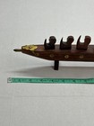 Vintage Viking Wooden Ship 19 5  Snake Boat Decor Nautical Home Decor