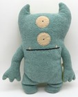 Vintage 2004 Uglydoll    bop N    Beep    Green   Blue Reversible Monster 13    Plush 