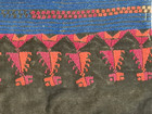 Old Vintage Ethnic Bedouin Arab Palestine Embroidery Fabric Cotton Handmade