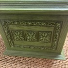 Vtg 70s Max Klein Avocado Olive Green Plastic Sewing Box Case Tray Retro Thread