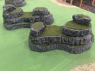 Wargaming Terrain Set 28mm - 32mm Simple Grassy Hills Set For Warhammer Or D d