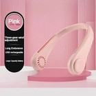Portable Usb Rechargeable Neckband Lazy Neck Hanging Dual Cooling Mini Fan