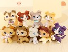 9pcs Pet Shop Lps Collie Dog Collectable Kids Gift Rare Lps Collection Animal