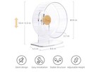 Silent Hamster Exercise Wheel - Quiet Spinner Hamster Running Wheel