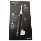 Oral-b Pro 500 Electric Toothbrush Black Rechargeable W  1 Brush Head   Charger