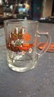 Budweiser Beer Mug Horses 4 625  Tall Glass Handle Jagermeister Coaster Man Cave