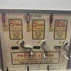 Rare Vintage Countertop Metal Postage Stamp Dispenser