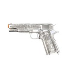 1911 Classic Floral Silver Replica Training Model Accessory Adjustable Hop