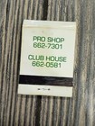 Prairie Dunes Country Club Hutchinson Kansas Vintage  pd  Logo Matchbook