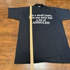 Vtg 90s Biker Sturgis Black Hills Rally Shirt Dark Humor    small Town    Rare Large