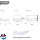 25pcs 10 Gram Sample Containers  10ml Empty Jars With Lids  Small Cosmetic Co