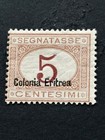 1903 Eritrea   J1  Postage Due   Mhr  Original Gum