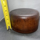 Vintage Wooden Hat Block     Crown Mold     Millinery Form Size 7 1 2