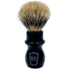 Parker Handmade Deluxe Mug Shaving Brush Stand - Pure Badger - Black