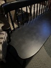 Hitchcock   Windsor Style Black Deacon   s Bench - Solid Wood