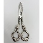 Antique Victorian Grape Scissors   Silverplate Grapevine Handles   C  1880   1900