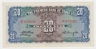 Very Scarce  The Farmers Bank Of China 20 Yuan Banknote  Issued In 1940  Au un