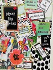 Scrapbook Papers Words  Quotes For Junk Journals Greeting Cards 30 items Kit 72f