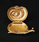 Estee Lauder Enameled Lucky Snail Solid Perfume Compact   Empty
