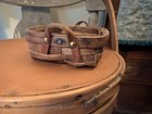 Antique Miniature Woven Basket Early Primitive Aafa