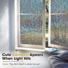 Stained Glass Window Sticker  Privacy Static Cling  Door Cover