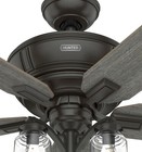 Hunter Fan 54 In Traditional Noble Bronze Ceiling Fan With Light And Pull Chain