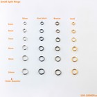 5-10mm Lot Of Split Rings Key Rings Double Loop Jump Rings 4 Color 100-10000pcs