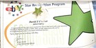 Ebay Green Star Recognition Program Pin New With Original Supporting Documents