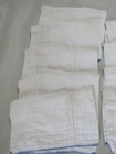Vintage Lot Of 9 Cloth Cotton Prefold Diapers Polishing Rags 16 5    X 12 5    Used