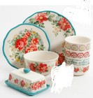 The Pioneer Woman Plates Dishware Set Vintage Floral Dish Bowl Butter Dinnerware