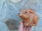 Louis Marx Wind Up Hard Plastic Bunny Rabbit Vintage 1950 s Friction Toy Works