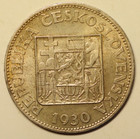 Mw28573 Czechoslovakia  Silver 20 Korun 1930   Km 15   Unc