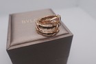 Giftbuigaryellow Gold Diamond Ring Serpenti viper - Auth Free Shipping Size 7