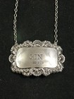 Antique 19th Century Sterling Silver Gin Liquor Decanter Label Tag - 13 9 Grams