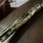 Vintage Majestic Green Marbled Celluloid Fountain Pen Gold Nib Gold Trim Black