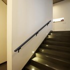 3 Ft Modern Aluminum Handrail Complete Diy Kit Matte Black With Adjustable Wall