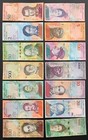 14 Pcs Animal Banknotes Lot  Venezuela Paper Money Currency Set  Mintvenezuelan