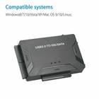 Usb 3 0 To Sata Ide Adapter  Hard Drive Reader External Ultra Recovery Converter
