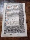 Vellum Leaf Books Of Hours Metall Cut Borders Vostre Pigouchet 1500 Ad