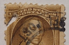 U s  Postage   George Washington   4   Yellow Stamp   Posted used   C 1932