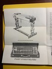 Sierra Guitar Delta Model 1967-1968 Pedal Guitar Vintage Brochure Brads-rack