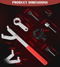 3830 Camshaft Timing Belt Tools Kit Compatible With 2015  Volkswagen Tdi Ea28   