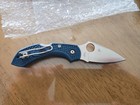 Spyderco Knives Dragonfly 2 Cobalt Blue Cpm Spy27 Steel Pocket Knife C28pcbl2