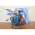 Dream Fairy Statue Figurine  50101 Fantasy Goth On Unicorn Dream Fairies W  Box