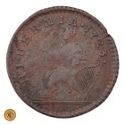 1723 Wood s Hibernia Half Penny Split Planchet  b4297 